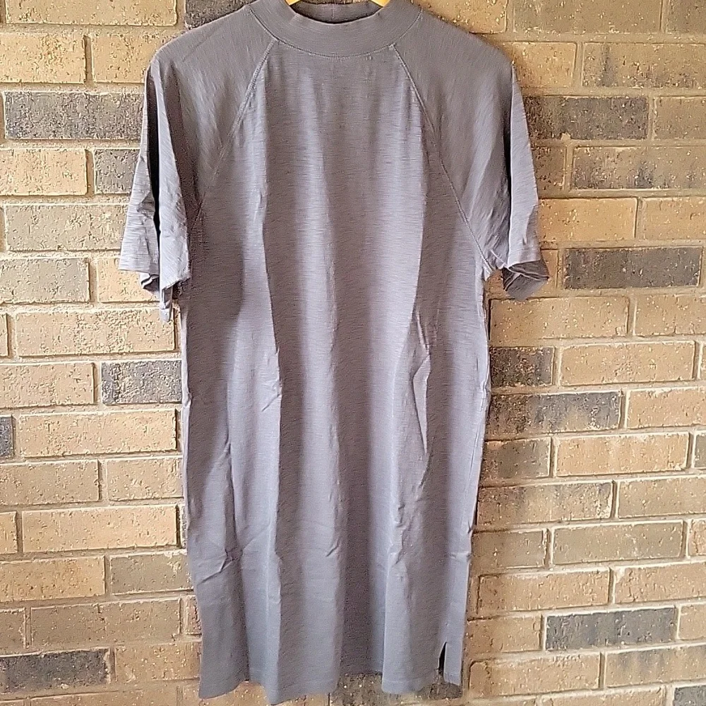 Universal Thread, short sleeve, gray, mock neck, T Shirt dress, size M - Picture 8 of 10